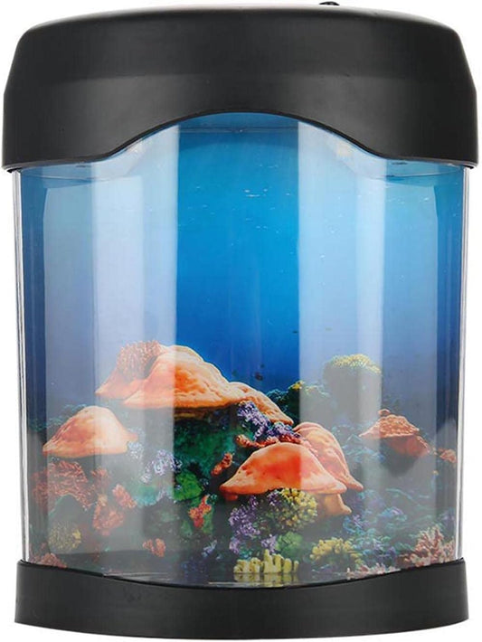 Jellyfish Lava Lamp, USB Color Light Aquarium Jellyfish Tank Aquarium Light, Mini Aquarium Night Light for Kids Room Decor Mood Lighting for Bedroom Living Room