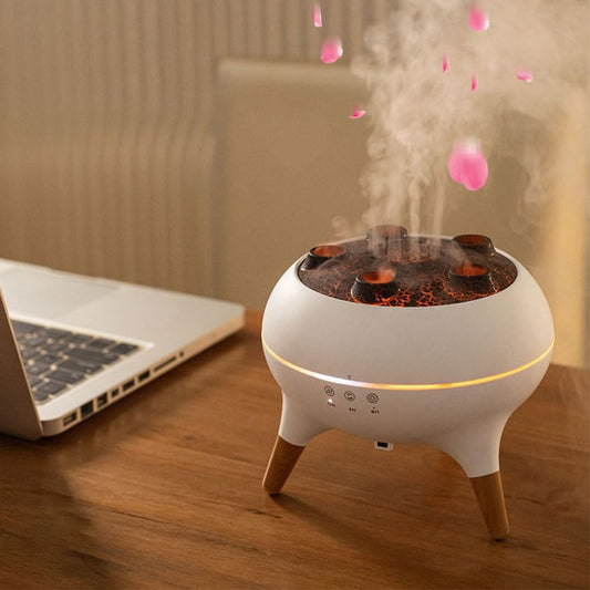 AZURAOKEY Essential Oil Diffusers, 250ML Dynamic Jellyfish Aromatherapy Diffuser Humidifier with 7 Colors LED Lamp Air Jellyfish Diffuser Humidifier for Home Bedroom Officec