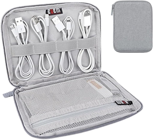 EYVRPAU 1 x Electronics Bag, Travel Bag, Moisture-proof Storage Bag, Portable Storage Bag Holds Hard Drive, Cable, Charger, USB, SD Card and Other Accessories (Black)