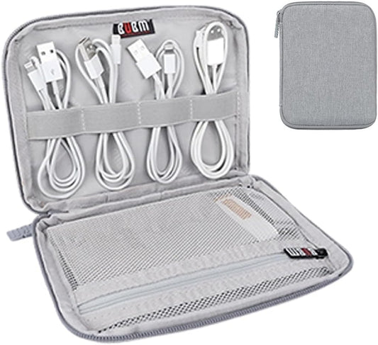 EYVRPAU 1 x Electronics Bag, Travel Bag, Moisture-proof Storage Bag, Portable Storage Bag Holds Hard Drive, Cable, Charger, USB, SD Card and Other Accessories (Black)