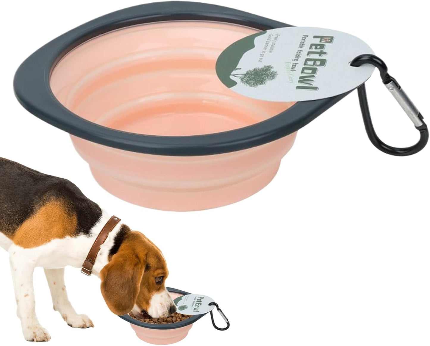 Portable Dog Bowl - collaapsible Silicone Dog Bowls | Food Water Feeding Dish for Dogs Cats | Pet Feeding Watering Dish | Pet Folding Bowl | Feeding Supplies for Outdoor Traveling Hiking Walking