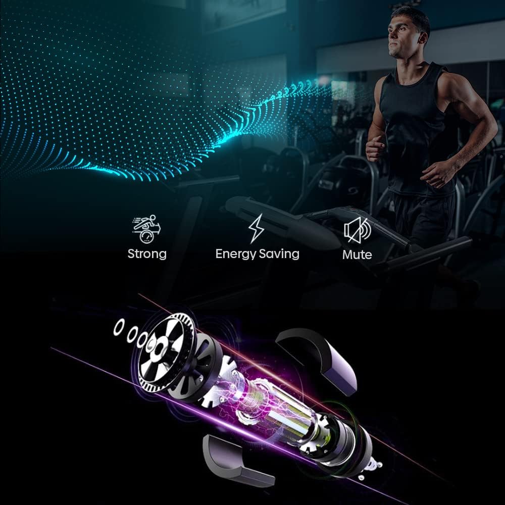 JIM Fitness Tech 2.0 Treadmill, Black, XL