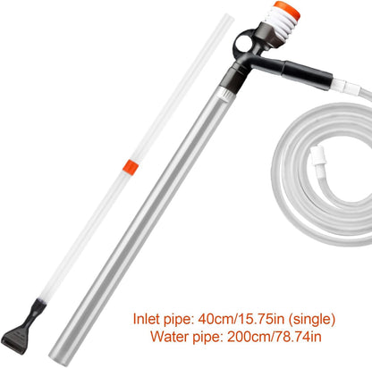 Vacuum Gravel Cleaner Kit | Aquarium Gravel Cleaner Water Changer, Fish Tank Cleaner Vacuum For Gravel And Sand Cleaning | Essential Tool For Aquarium Maintenance