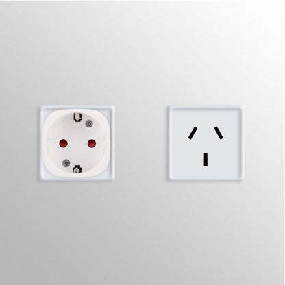 kwmobile Universal Australia Type I Adapter - 2x Travel Adapters Type-I Plug - Plug for China New Zealand Travel Plug Adapter - White