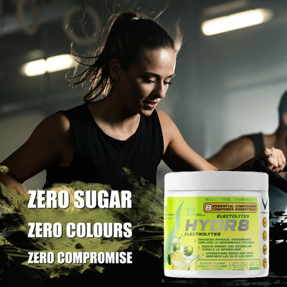 HYDR8 Electrolytes - Citrus Charge - 36 Servings | All-Natural Ultimate Hydration Blend | Zero Sugar, No Artificial Colours/Flavours | Banned Substance Free