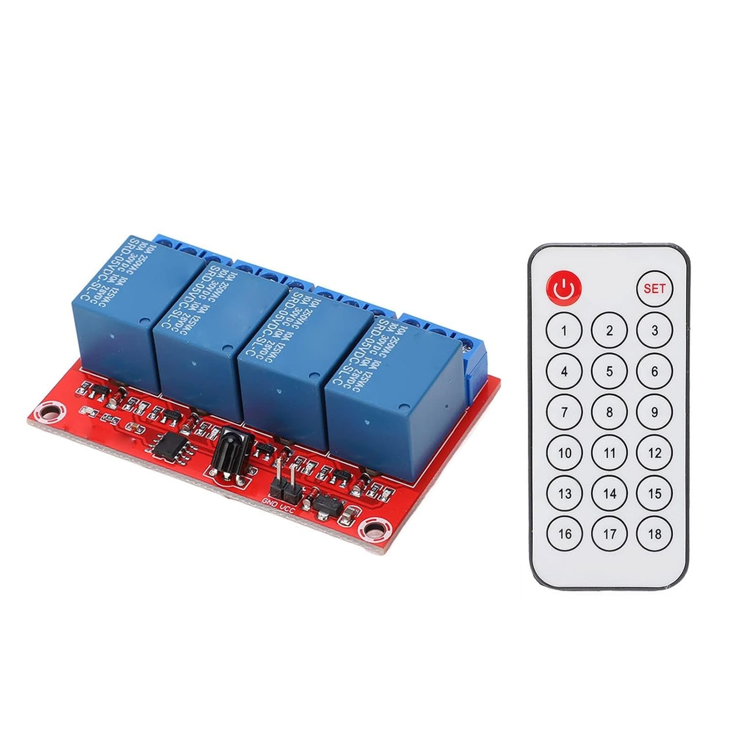 4 Channel Relay Module Infrared Remote Control Switch Set for Home Automation System (5V)