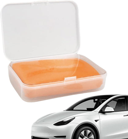 Clay Bar Scratch Remover, Car Decontamination Mud Cleaner, No-Scratch Auto Detailing Tool for Efficient Cleaning of Glass and Vehicle Body Surfaces, PP Material, 3.94x2.75x1.18in