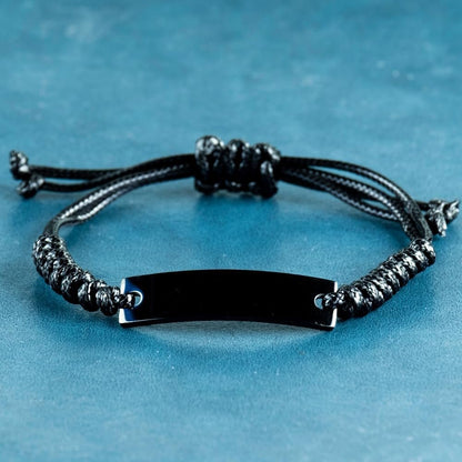 Health and Safety Engineer Inspirational Black Rope Bracelet for Graduation and Holidays - Like wrestling a pig, you never win