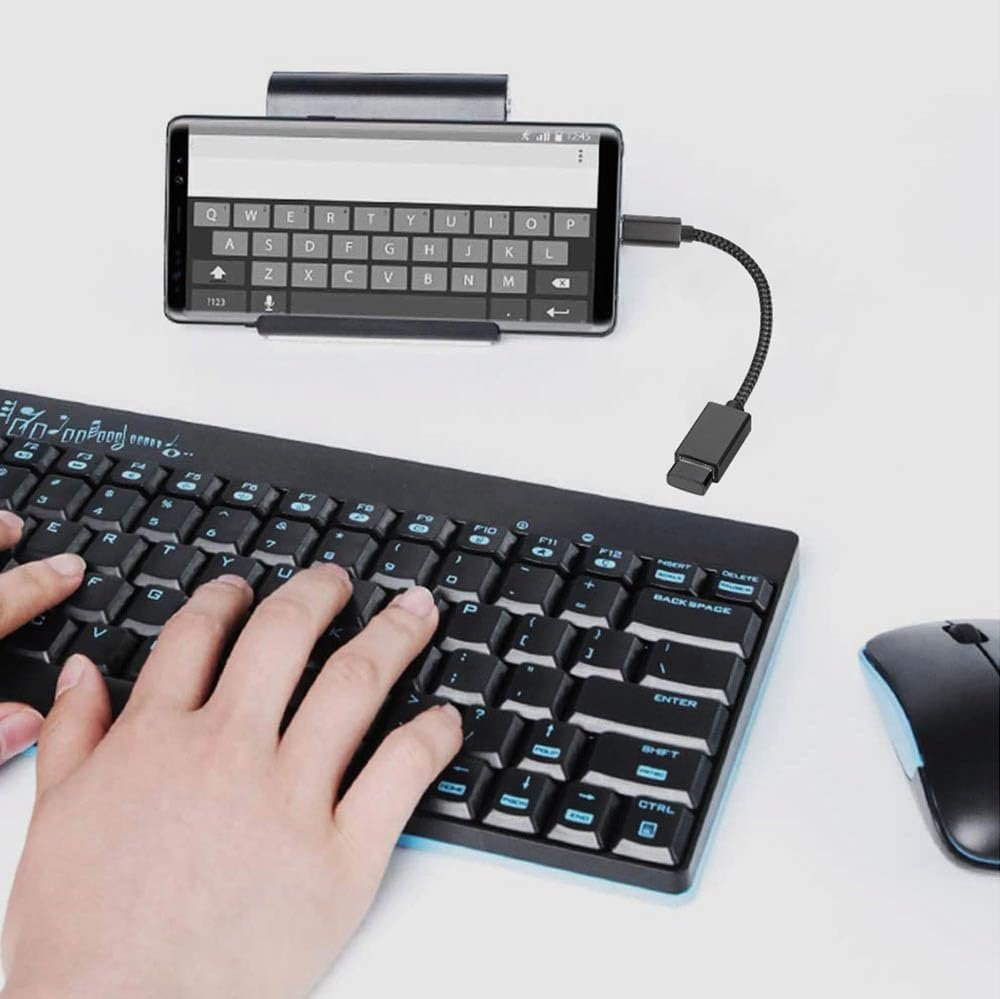 TEKERA USB A to USB C Adapter (2 Pack), 10Gbps USB 3.2 Gen 2 USB C to USB OTG Adapter, USBC to USB Male to Female Converter Compatible with iPhone 16&15 Pro/Max/Plus MacBook Pro/Air Samsung Pixel