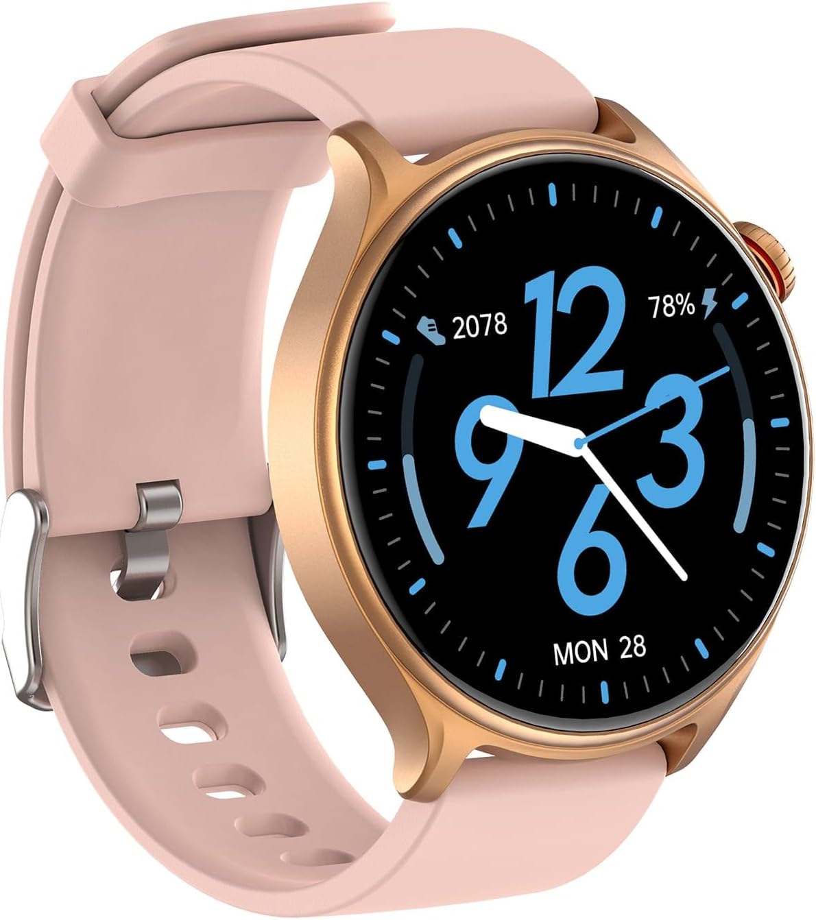 GTR2 Smart Watch in Black, Navy Blue, Glacier White, Blossom Pink - Your Health & Fitness Companion Gold and Pink (Pink)