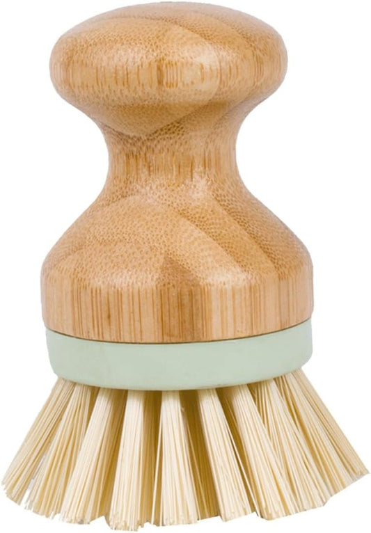 WRITWAA 1pc Durable Solid Wood Dish Brush Kitchen Cleaning Brush for Pots and Dishes Non Slip Handle Strong
