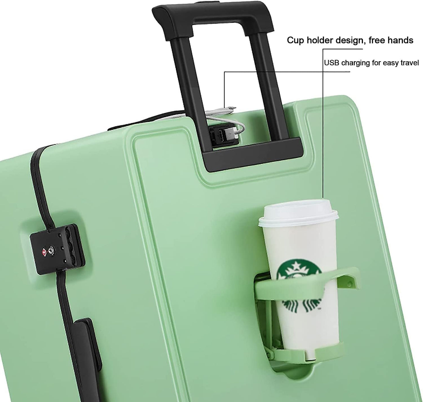 Cabin Luggage Multifunctional Cabin Luggage Security Anti -Theft Large-Capacity Partition Storage Universal Hardside Luggage Aluminum Frame Travel Carry-Ons