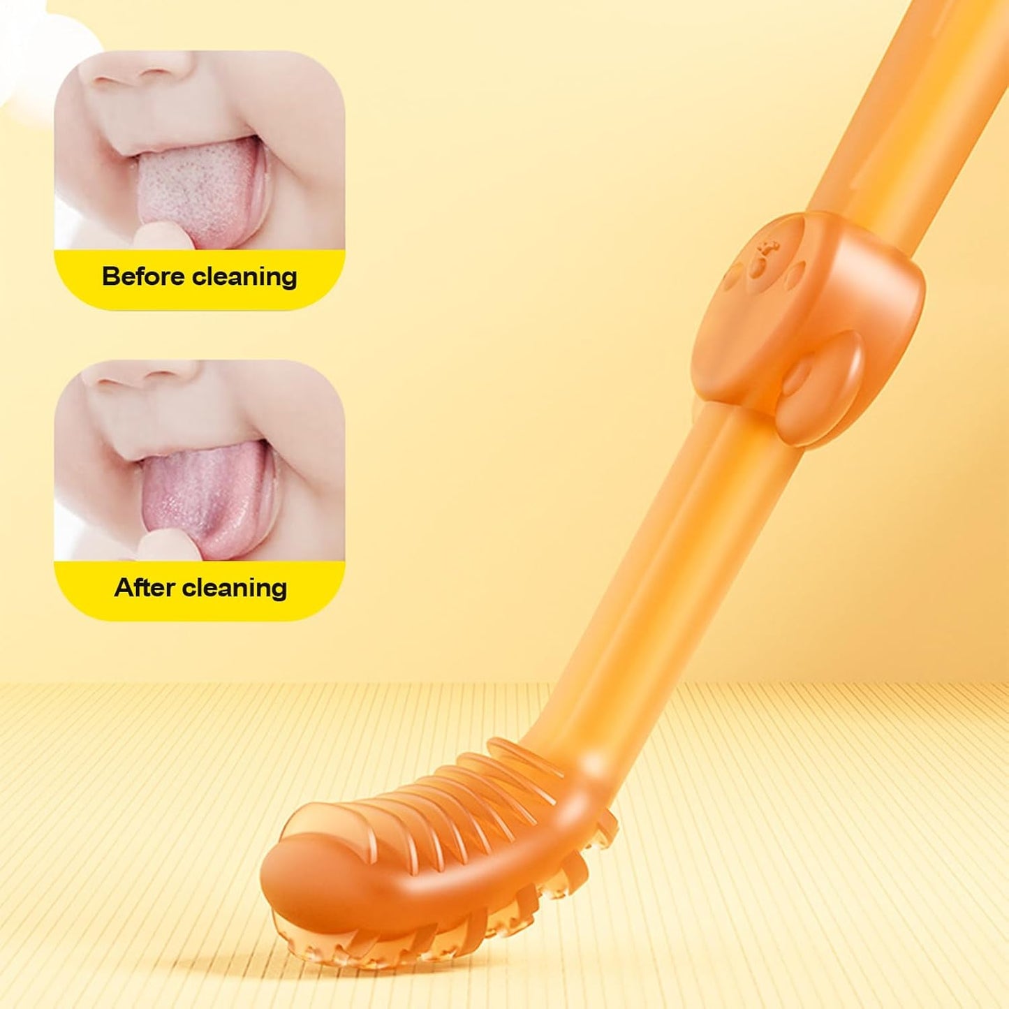 Dog Toothbrush, Soft Bristle Pet Oral Care Set, Compact Pet Teeth Cleaning Tool, 3.74 x 2.17 x 2.17 inches Portable Puppies Toothbrush Gentle Hygiene for Small Breeds