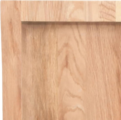 Light Brown Solid Wood Table Top 140 x 50 x (2-4) cm, Treated with Live Edge, Perfect for Kitchen Dining, Desk Surface, Replacement Tabletop, Versatile Use