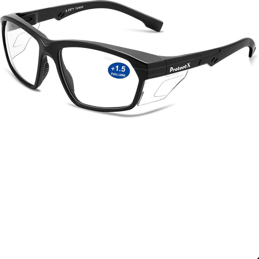 ProtectX Safety Glasses Scratch Resistant Anti Fog Polycarbonate Lenses ANSI Z87.1 Rated with UV Protection