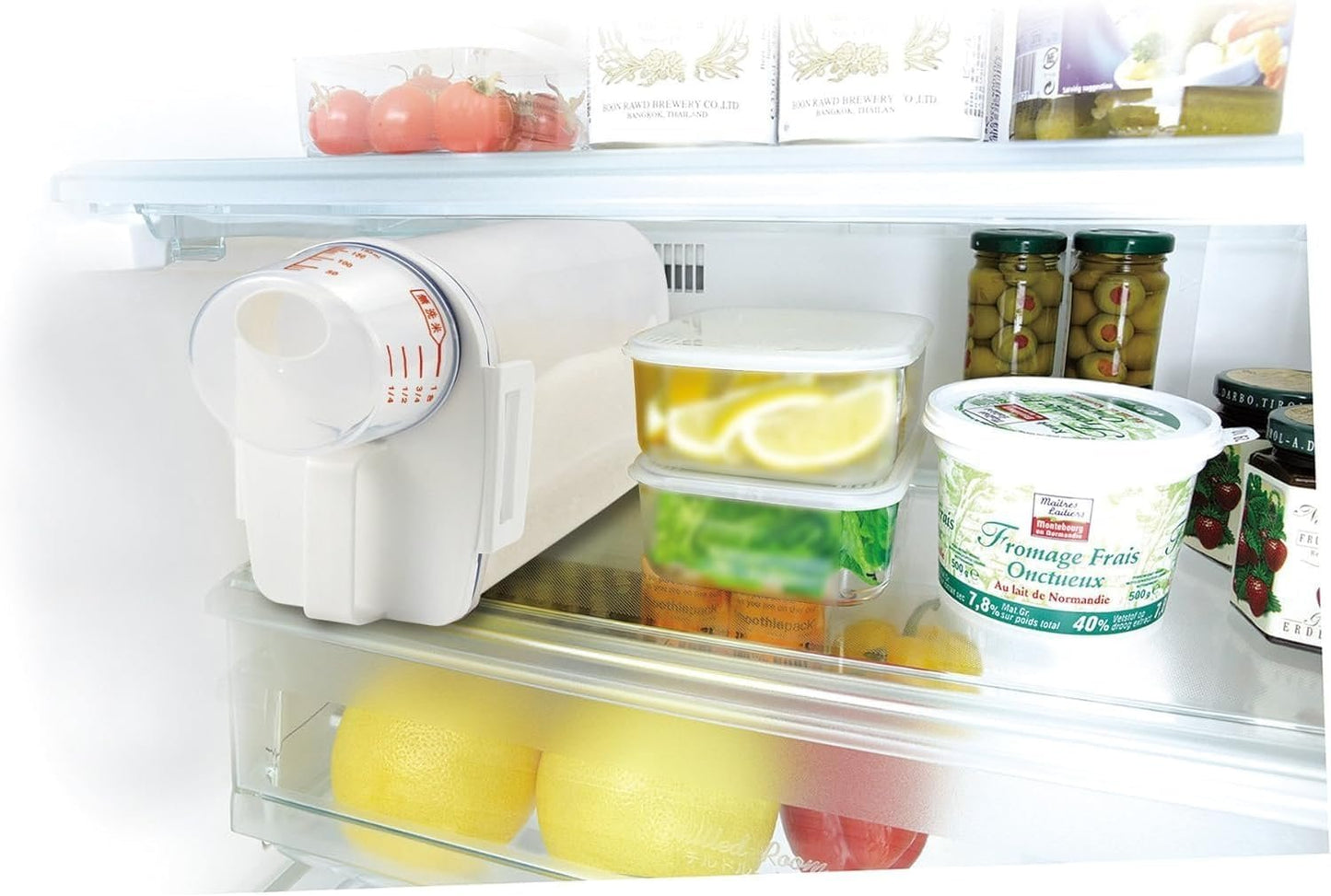 Rice Bin,Rice Storage Bins with Pourable Spout,Cereal Containers Dispenser,Sealed Rice Bi-n Refrigerator Storage for Flour, Cereal, Pasta, Kitchen Pantry Organization(800-1000ML)