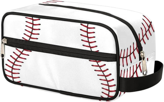 Baseball Hanging Toiletry Bag,Travel Hygiene Kits for Boys Mens,Waterproof Makeup Carry-on Bags,Cosmetic Bag,TSA Approved Shave Dopp Kit for Toiletries Shower Bathroom Accessories Gifts, standard,