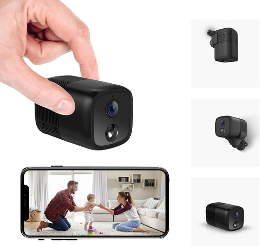 Wireless Security Camera WiFi, UCOCARE Home Security Camera Indoor, Longer Battery Life, 2MP/1080P Wire-Free Portable, Smart Human Detection, 160Â° Viewing Angle, 2-Way Talk, 10M Night Vision