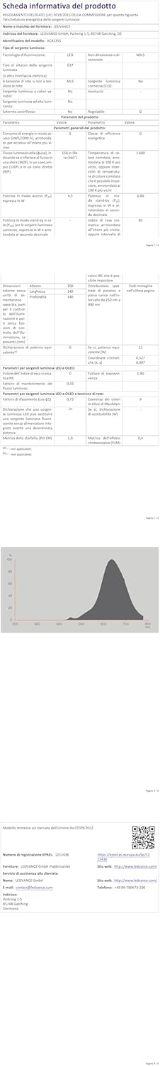 OSRAM LED Vintage 1906 Smoked Glass 4.5W 150lm Globe Shape 140mm Diameter E27 Warm White Linear Filament Dimmable Up To 15,000 Hours Life