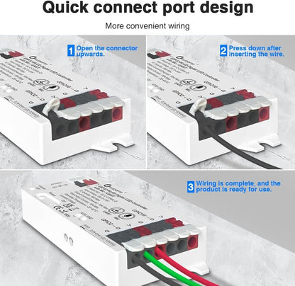 GLEDOPTO ESP32 WLED LED Strip Controller Mic UART Download Music Sound Dynamic Mode RGB IC DIY WiFi APP Control Easy Wiring for WS2811 WS2812 SK6812 TM1814 WS2813 WS2815 FCOB Addressable Strip Light