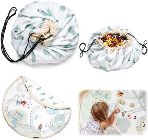 Play And Go Toy Storage Bag - Train - 140cm Toy Storage Bag