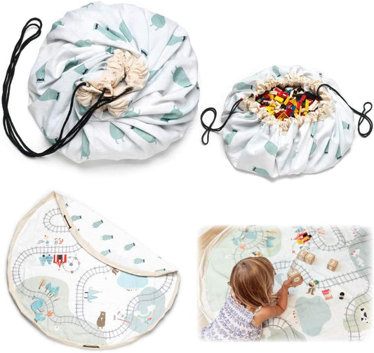 Play And Go Toy Storage Bag - Train - 140cm Toy Storage Bag