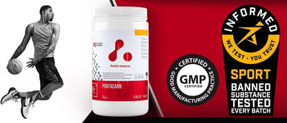 ATP LAB Pentacarb Electrolyte Powder 1.1kg 40 Servings - Mango Pineapple Flavor, Carbohydrate & Electrolyte Supplement for Energy & Endurance, Easy to Mix, Versatile Use for Athletes & Calorie Support