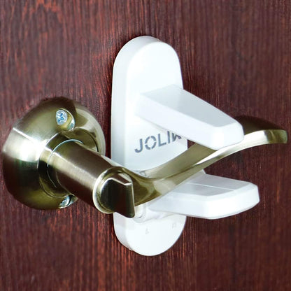 Jolik Improved Childproof Door Lever Lock(3 Pack)& Handles Premium Bonding Adhesive - door handle child proof
