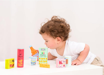 New Classic Toys Play Food Set, Multicoloured, Groceries, 10595