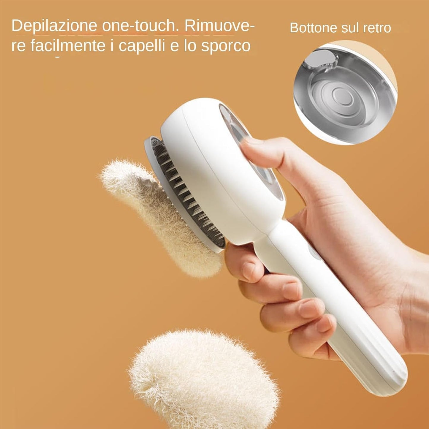 Shedding Cat Brush, Dog Grooming Brush, 7.8x3.35x2.05 Inches Sturdy & Built in Spray Function, Puppy Comb With Own Cleaning Button for All Pets This Hygiene Tool is a Must Have
