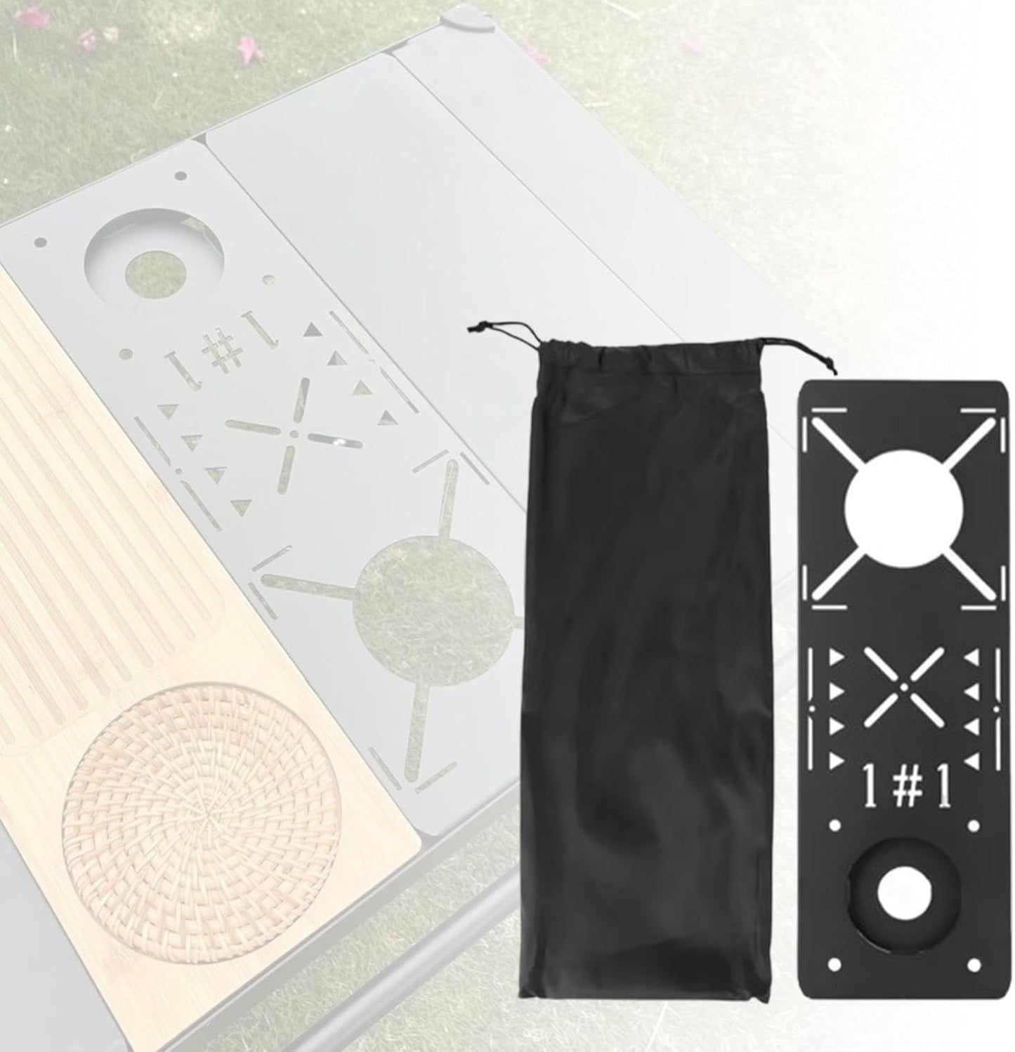 Colcolo IGT Table Unit Plate, IGT Table Top IGT Table Board Portable IGT Table Plate, IGT Camping Table for Patio Yard Outdoor Dining