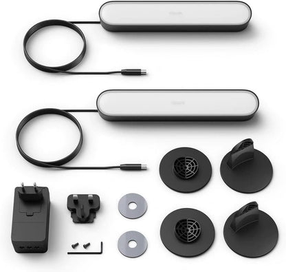 Philips Hue Play - White and Colour Ambiance Smart LED Bar Light - Black - 2 Pack (Base Kit)