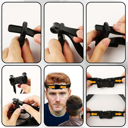 KSJEHW Neck Shaving Template Hair Cutting Guide Silicone Curved Silicone Hair Cutting Model for Household Hair