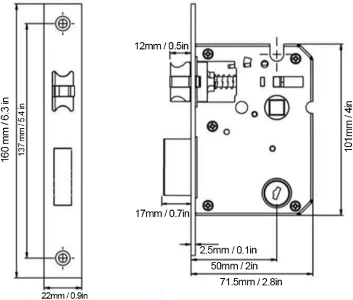 Smart Wifi Electronic Lock, Waterproof Touch Screen Smart Lock, Fingerprint/Password/WIFI/IC Card with Mechanical Key