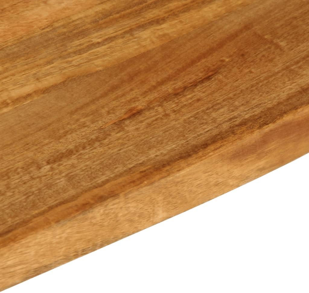 Natural Edge Mango Wood Table Top, 40 x 30 x 2,5 cm, Solid Wood Desk Board, Dining Table Surface, Durable & Stylish Tabletop for Home or Office - 370522