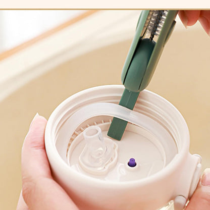 Cup Lid Cleaning Brush, Water Bottle Scrubber, 12,6 x 2,36 in Multifunctional Kitchen Tool, Groove Cleaner, Essential Washing Brush for Tumbler, Bottle, Cups