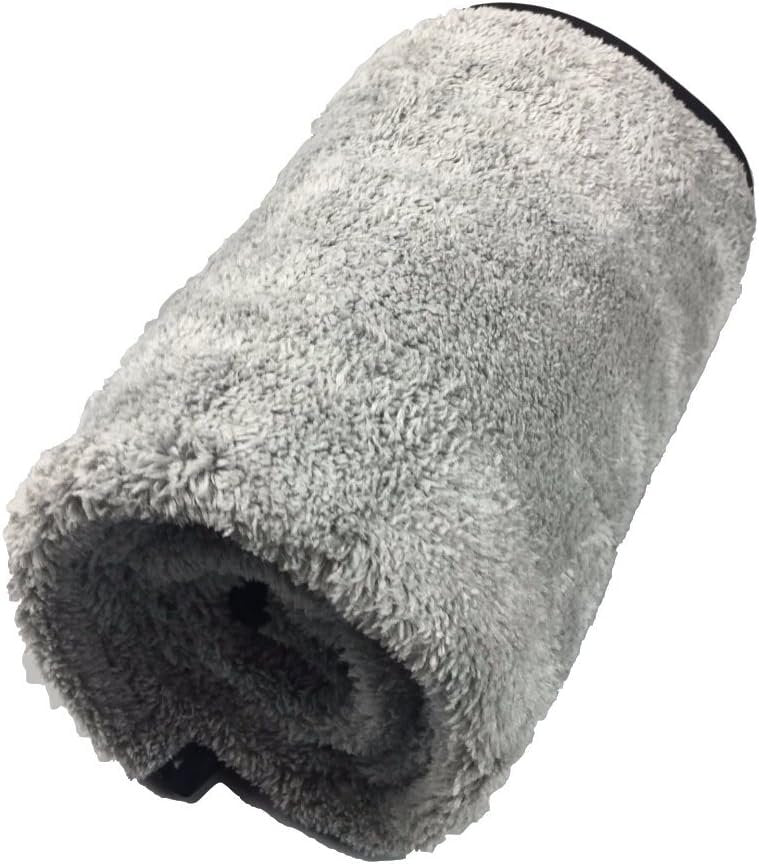 Microfiber Plush Car Drying Towel Cleaning Towels Super Absorbent Auto Detailing Towel 40x100cm Gray