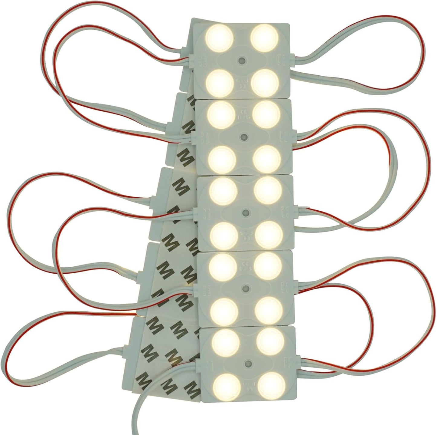 VIMLED 12 V LED Injection Modules - Pack of 10 4 W / 360 lm in Warm White - IP67 Waterproof SMD LED Injection Modules for Lighting for Light Advertising, Ambience or as a Work Light