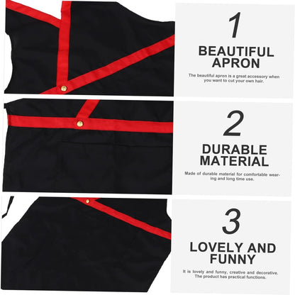 GREENADSCAPE Women Adults Beauty Hairdresser Barber Salon Apron V-neck Nail Tech Work Apron for Housework
