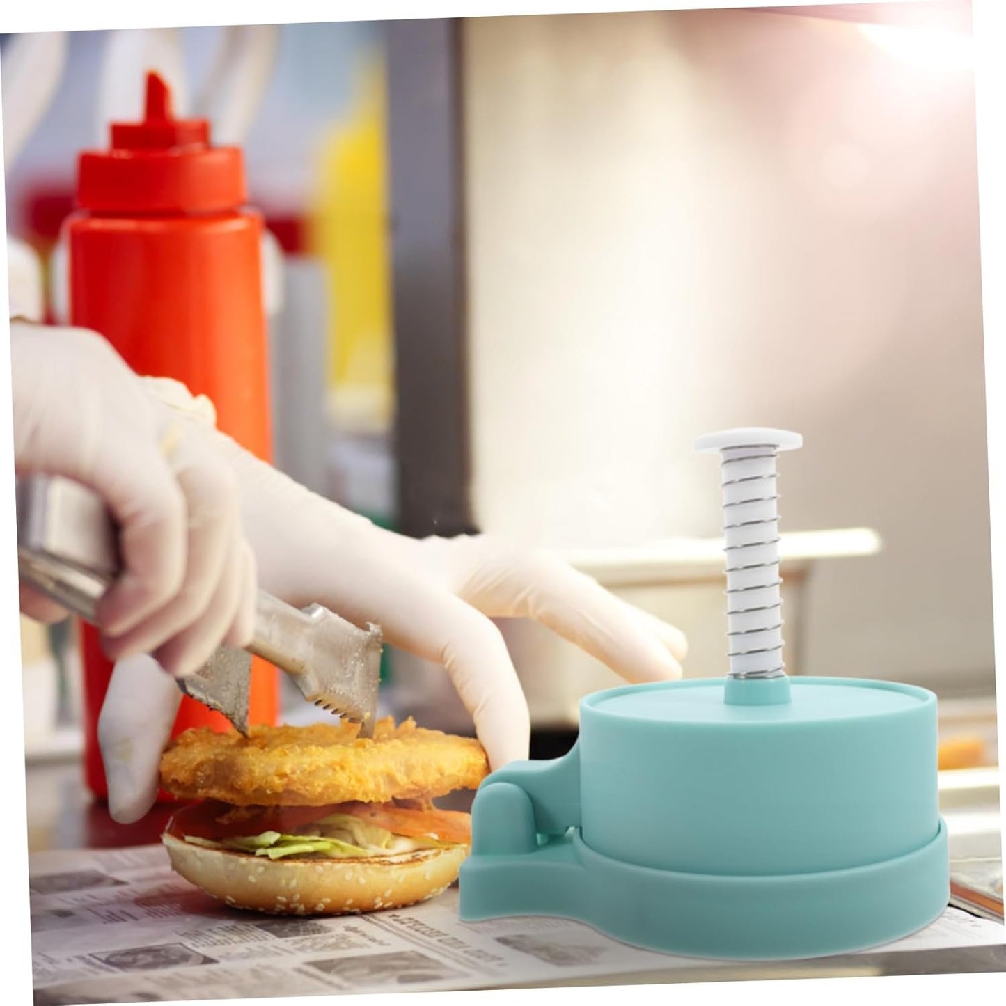 CHICAMPERA Reusable Burger Patty Maker Essential Kitchen Tool for Homemade Burgers Pancakes More Multipurpose Food Mold for Prep for Home Cooking and Family Meals