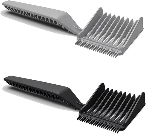 blend friend fade,comb Hair Comb Set, Styling Combs with Wide and Narrow Teeth, 2-Pack Gray+Black Fade Combs for Smooth Hair Transitions and Styling