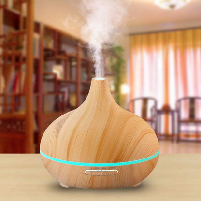 Kunova (TM) 2024 Upgrade 24V 300ml Strong Mist Aroma Diffuser Aromatherapy Essential Oil Diffuser Ultrasonic Cool Mist Humidifier with Changing Colored LED Lights Quiet Cool Mist Humidifier