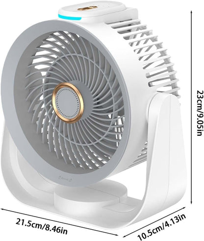 Powerful Wind Fans For Home Bedroom Table Wind Circulator Fan For Whole Room 20ft Strong Airflow 120 Handheld Fans (White, One Size)