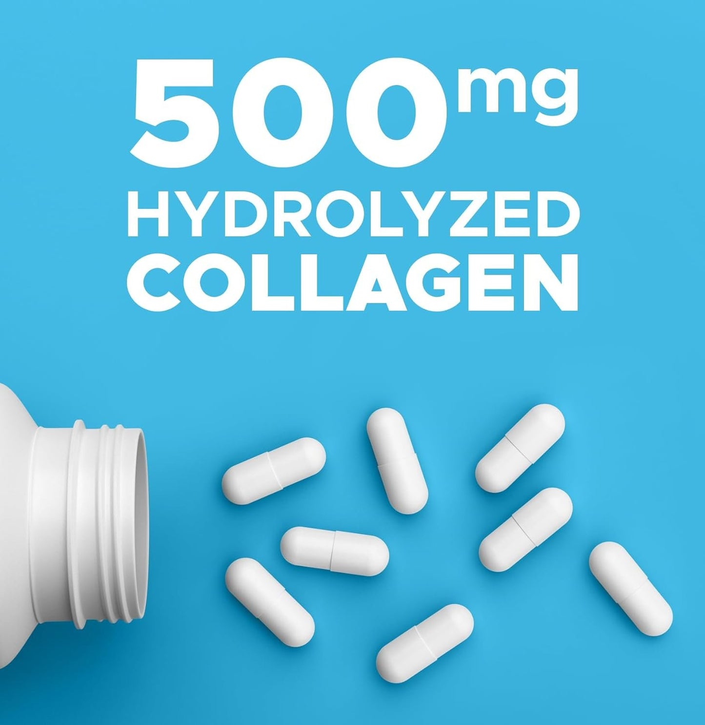 Revolution Nutrition Hydrolyzed Collagen, Help Joints, Muscles and Skin, 500mg, 120 Capsules