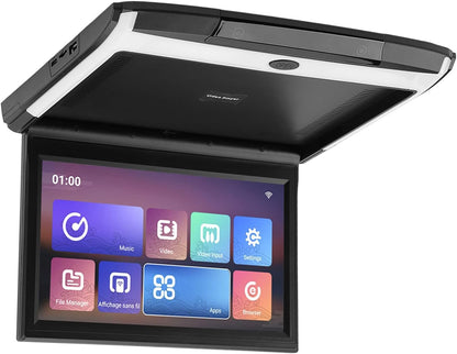 NDNCZDHC 11.6in Car Rear Entertainment System for Android 10.0 Support Phone Wireless Mirroring 1080P HD Bluetooth WiFi Player(Black)