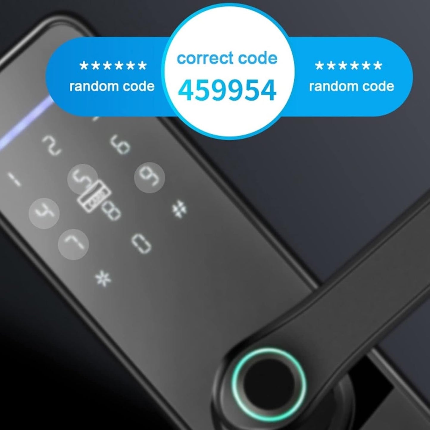 Smart Wifi Electronic Lock, Waterproof Touch Screen Smart Lock, Fingerprint/Password/WIFI/IC Card with Mechanical Key