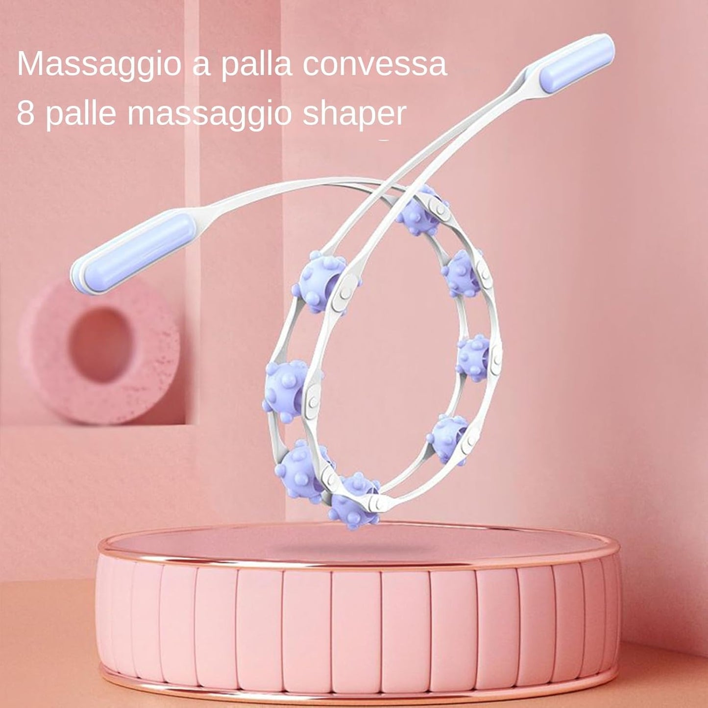 Attrezzi per Modellare il Corpo | Massaggiatore Manuale Portatile per Cellulite,Massaggiatore Manuale per Addominali, Vita, Gambe, Piedi, Pancia e Spalle con Effetto Modellante