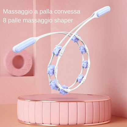 Attrezzi per Modellare il Corpo | Massaggiatore Manuale Portatile per Cellulite,Massaggiatore Manuale per Addominali, Vita, Gambe, Piedi, Pancia e Spalle con Effetto Modellante