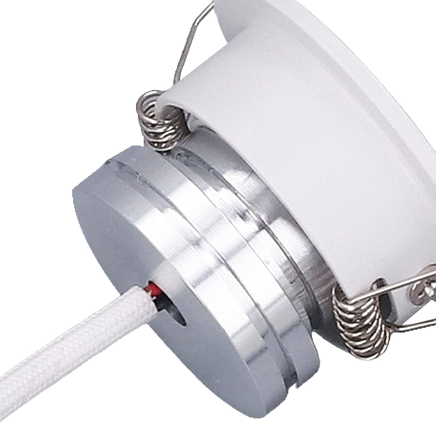 QANYEGN Aluminium Recessed Ceiling Light, Tunable Angled Ceiling Recessed Light, Ceilings Recessed Led Lights, Recessed Ceiling Indoor Lights for Lighting Dimmable (Warm White Light 3000K)