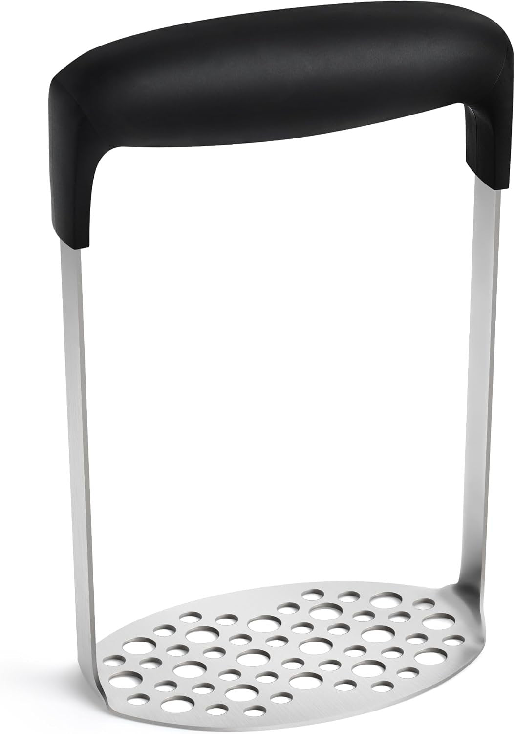 Urbanstrive Upgraded Smooth Mash Potato Masher Stainless Steel, Durable Mashed Potatoes Masher Kitchen Tool, Easy-to-Clean, Soft Non-slip Handle, Kitchen Utensils, Kitchen Gadgets, Black